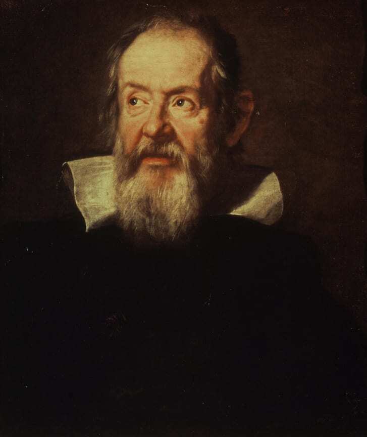 １６３６年に描かれたガリレオ・ガリレイの肖像画/Imagno/Getty Images