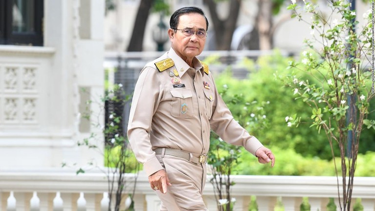タイのプラユット首相/Amphol Thongmueangluang/SOPA Images/LightRocket/Getty Images