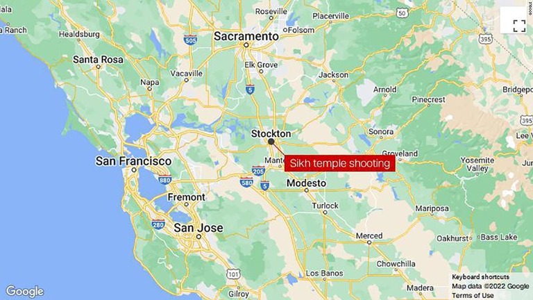 米カリフォルニア州のシーク教寺院で発砲があり、３人が負傷した/Google