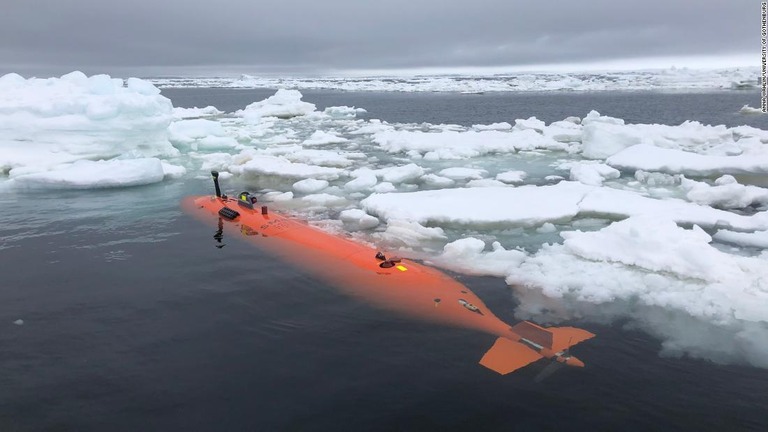 氷河海底のマッピングを行った自律型無人潜水機/Anna Wåhlin/University of Gothenburg