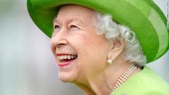 ロンドン郊外でのポロの大会、ロイヤル・ウィンザー・カップを観戦に訪れたエリザベス女王＝２０２１年７月
