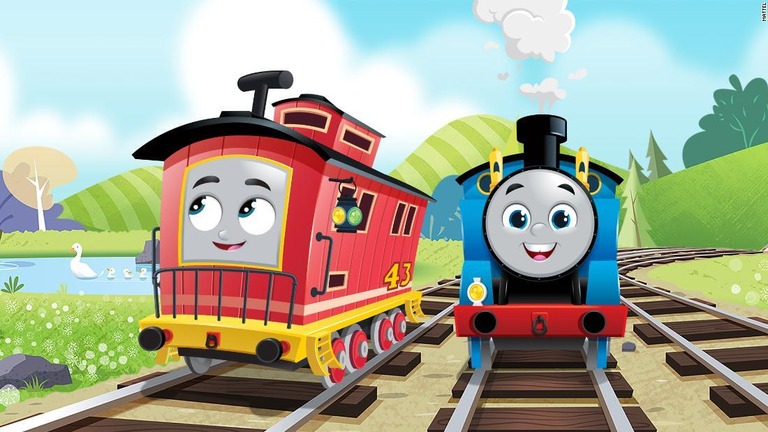 人気番組「きかんしゃトーマス」に自閉症のキャラクターのブルーノ（左）が登場する/Mattel