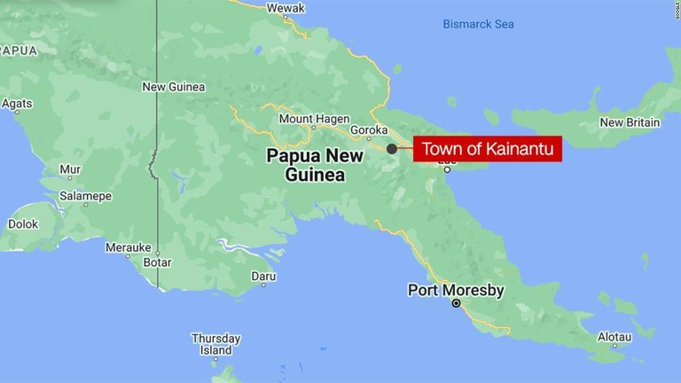 南太平洋のパプアニューギニアで、マグニチュード（Ｍ）７．６の地震が発生した/Google