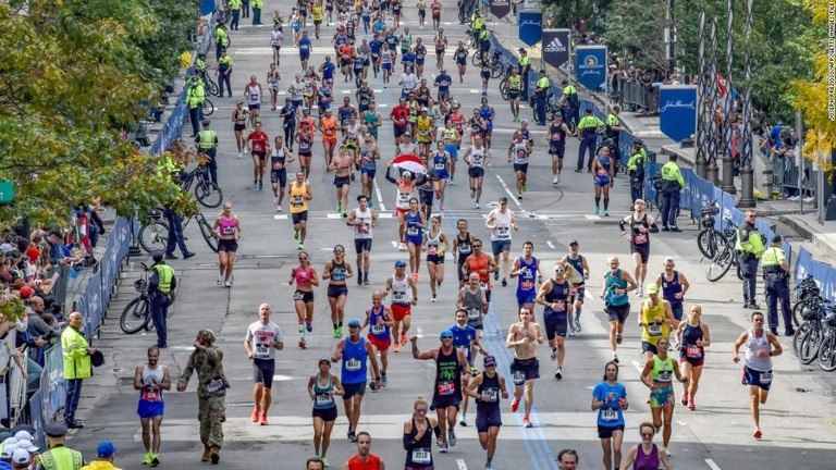 ボストン・マラソンは世界で最も由緒ある大会のひとつ/Joseph Prezioso/AFP/Getty Images/File