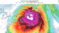 カナダ史上最も強いハリケーンになるか、「フィオナ」接近で厳戒