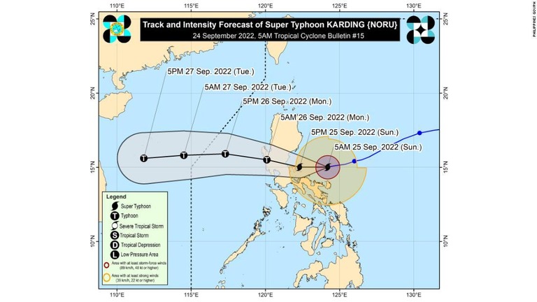 台風１６号（ノルー）がフィリピンに接近している/Philippines GOVPH