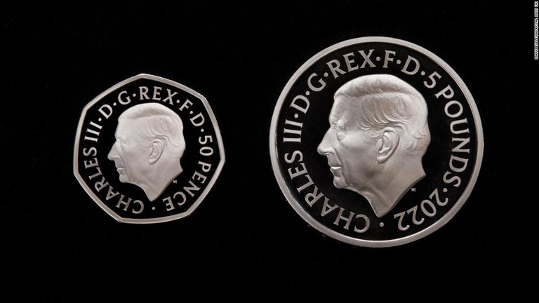 英国の硬貨に使われるチャールズ新国王の肖像が公開された/Mark Eveleigh/Royal Mint UK