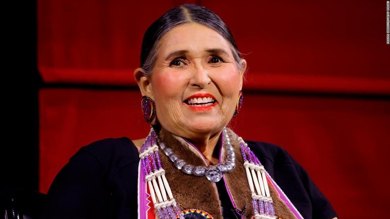 先住民女優で活動家だったサチーン・リトルフェザーさん/Frazer Harrison/Getty Images