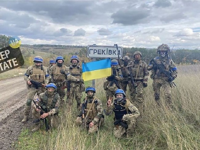 ウクライナの兵士＝ルハンスク州フレキウカ村/Obtained by CNN