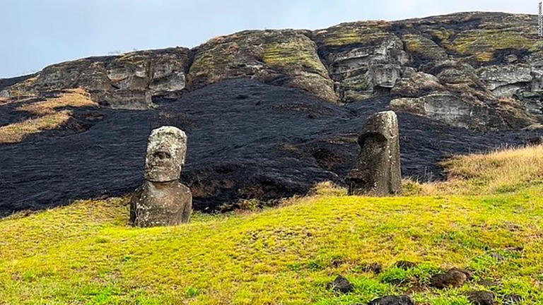 火災は１００ヘクタール以上に燃え広がった/Rapa Nui Council