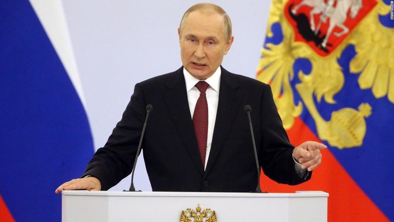 ウクライナ全土へのミサイル攻撃に対し、プーチン大統領は「後悔はない」と語った/Getty Images
