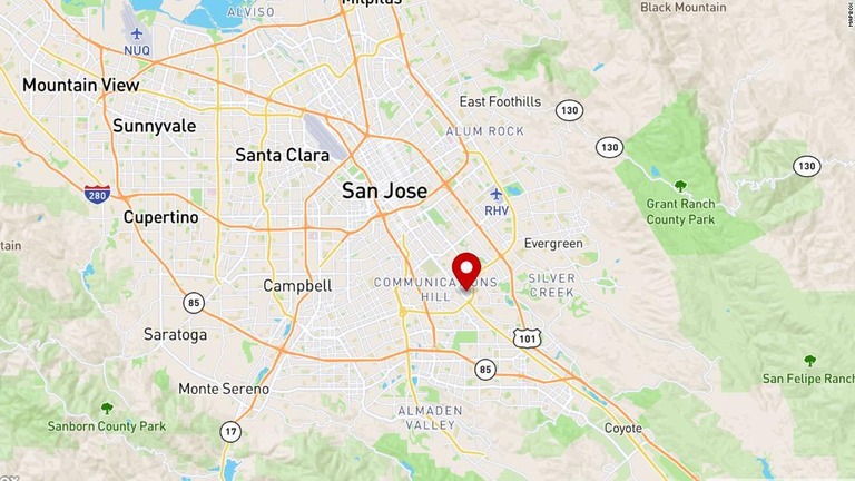 米カリフォルニア州サンノゼ近郊でＭ５．１の地震が発生した/Mapbox