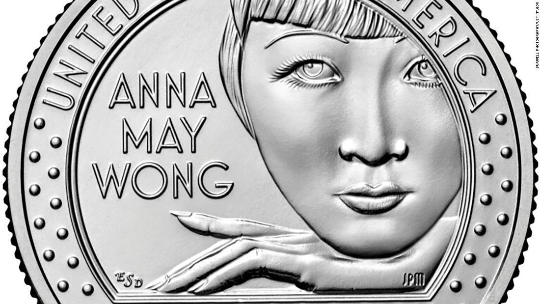 映画界初の中国系米国人スターとして活躍したアンナ・メイ・ウォンが、米国硬貨の顔に