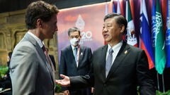 習近平主席がカナダ首相に「説教」、会談内容のリークに苦言
