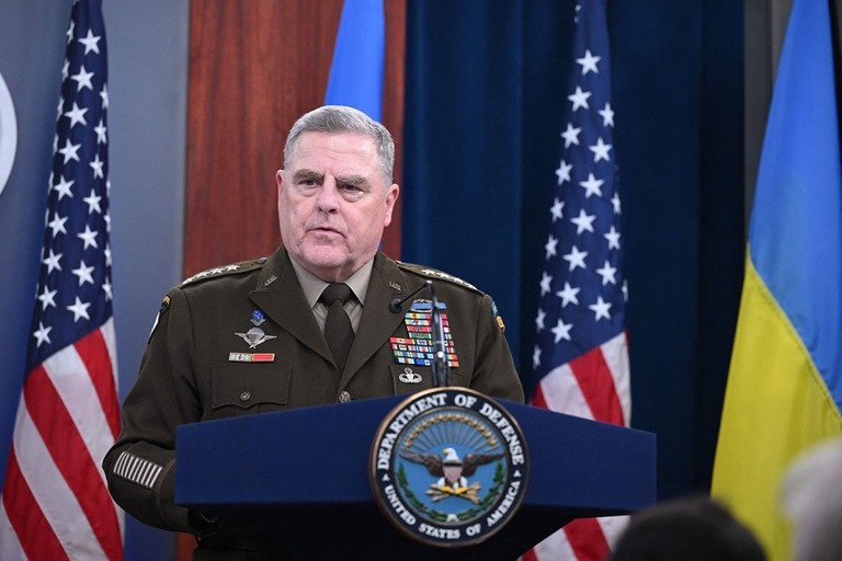 米軍制服組トップのミリー統合参謀本部議長が、ロシアの軍事面での失敗を強調/Mandel Ngan/AFP/Getty Image