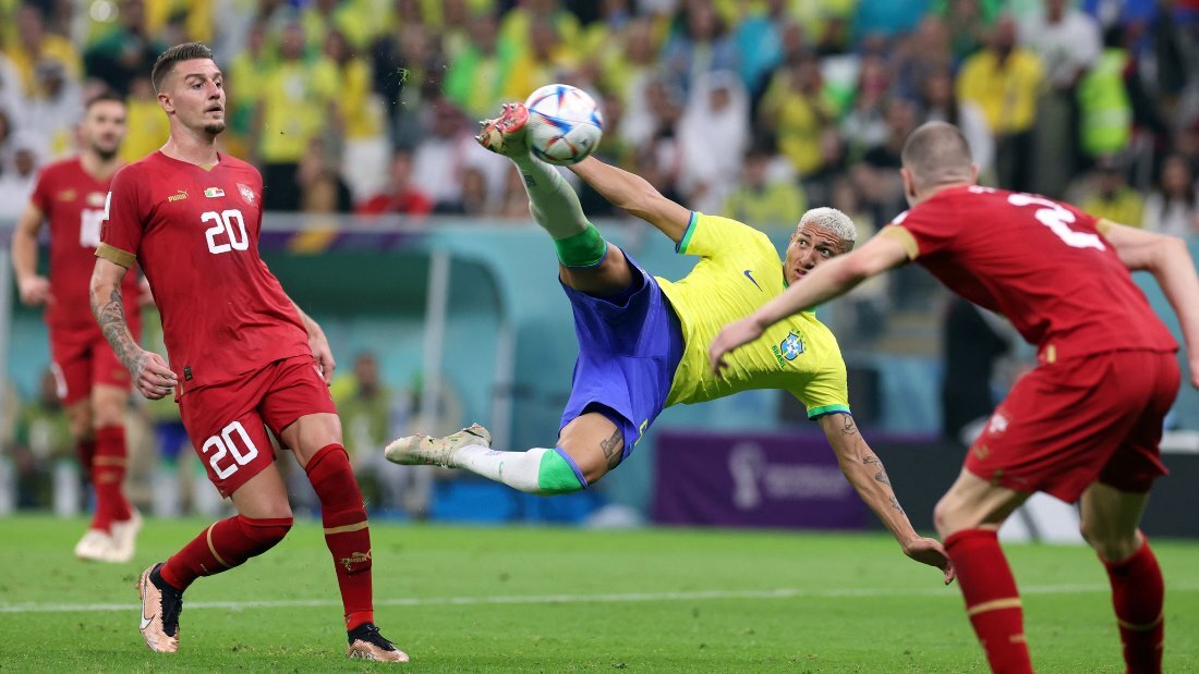ブラジルのリシャルリソンがスーパーゴール 2 0でセルビア下す カタールw杯 Cnn Co Jp ブラジルのリシャルリソンがスーパーゴール 2 0でセルビア下す カタールw杯 Cnn Co Jp