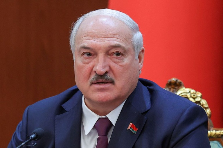 ベラルーシのルカシェンコ大統領/Didor Sadulloev/Reuters