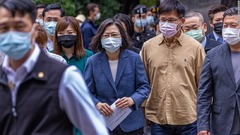 台湾統一地方選　与党大敗、蔡総裁が党トップを辞任