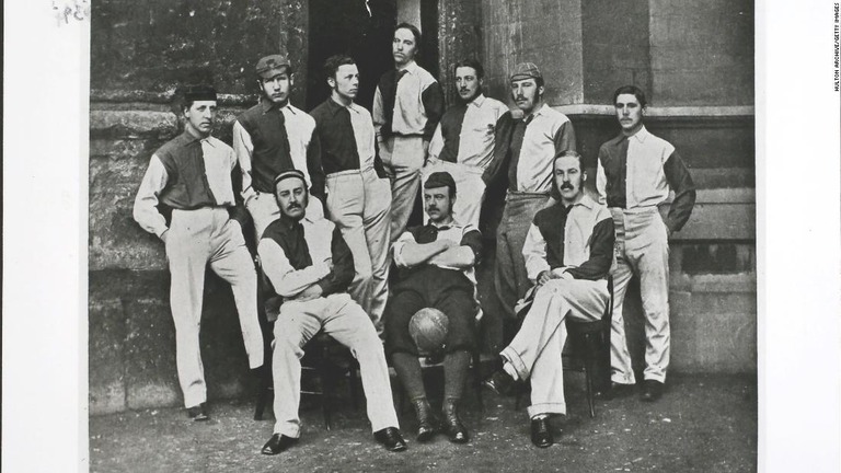 １８８０年代に「サッカー」という単語が誕生したとみられている/Hulton Archive/Getty Images