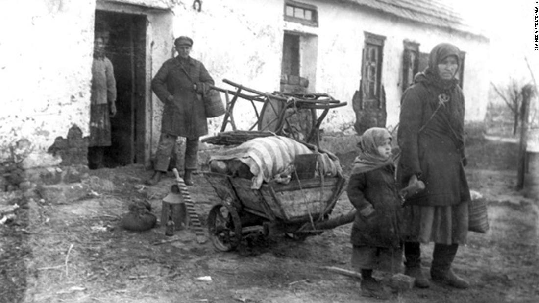 １９３０年代のホロドモールでは、ウクライナ人數百萬人が飢餓で亡くなった。平時の大慘事はウクライナの歴史で前例がない/CPA Media Pte Ltd/Alamy