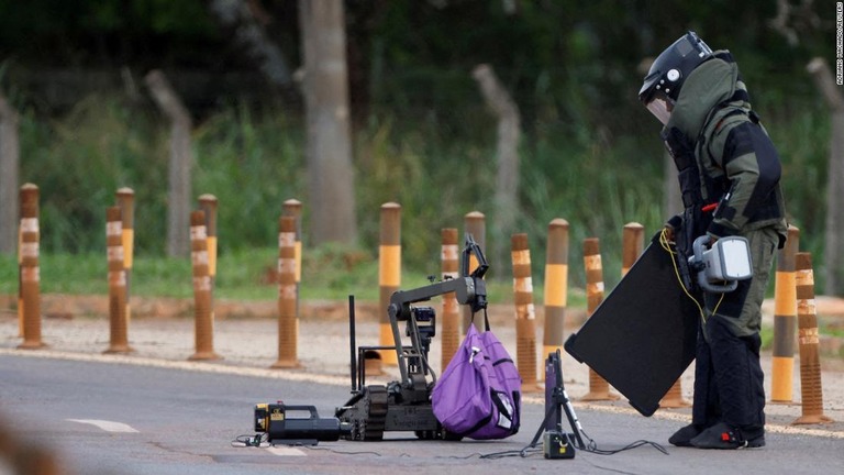 ブラジル首都ブラジリアで起爆装置が発見された＝２４日/Adriano Machado/Reuters