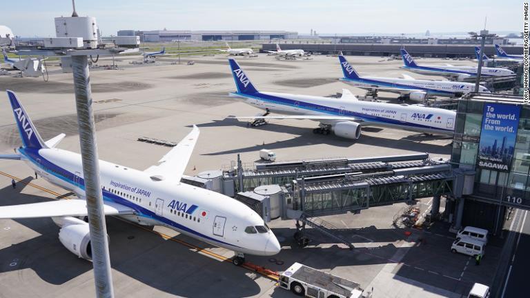 ２位は 全日本空輸。写真の東京の羽田空港は空港のランキングで首位となった/Toru Hanai/Bloomberg/Getty Images