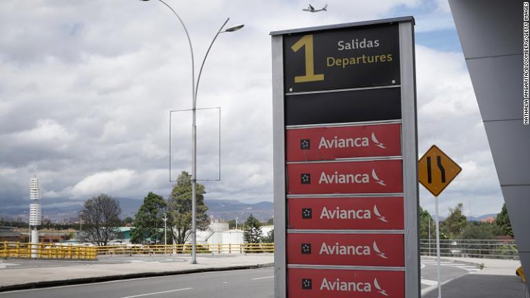 ６位のアビアンカ航空。空港のランキングで９位となったボゴタのエルドラド国際空港に本社を置いている/Nathalia Angarita/Bloomberg/Getty Images