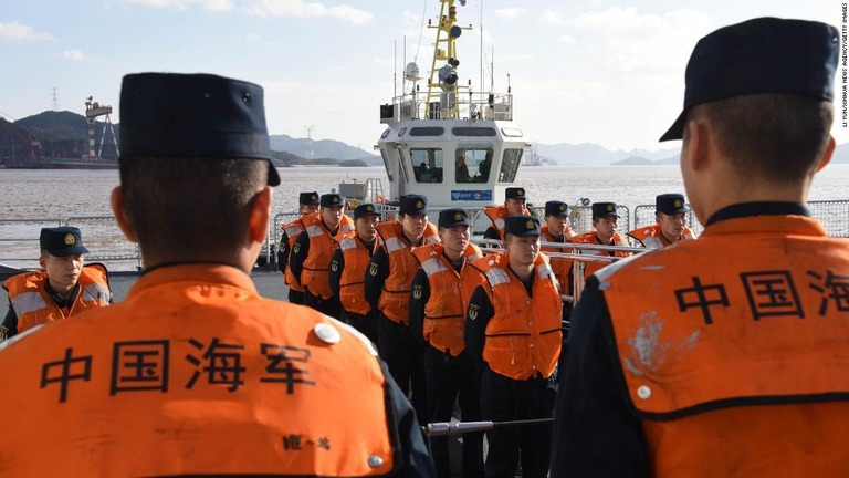 中国海軍は浙江省舟山市の軍港からロシアとの海軍演習に向かう＝２０２２年１２月２０日/Li Yun/Xinhua News Agency/Getty Images