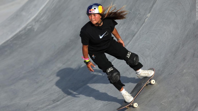 スケートボードのスカイ・ブラウン選手/Francois Nel/Getty Images