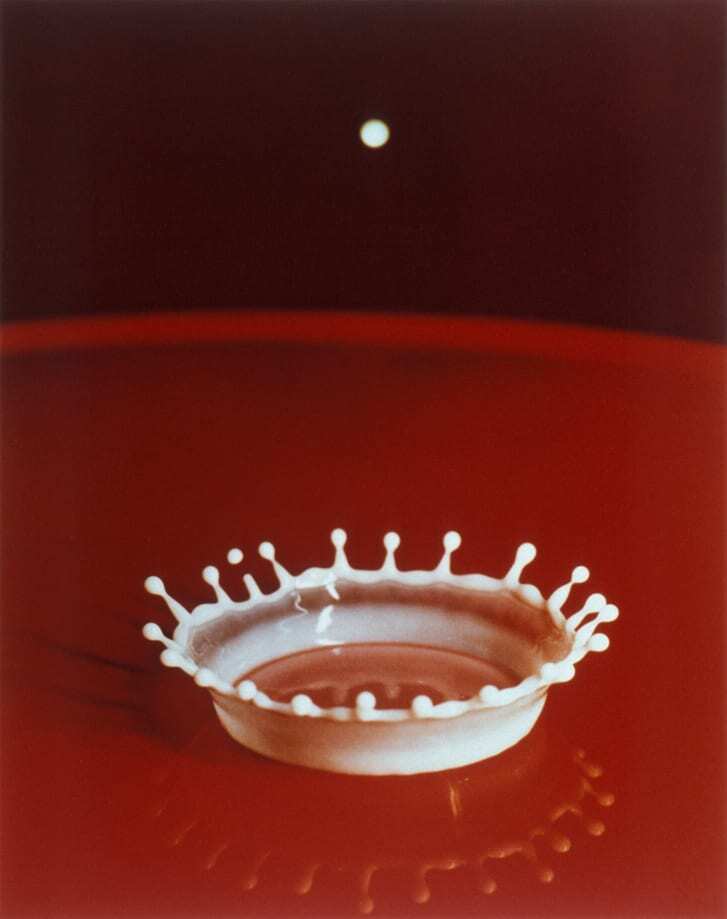 １９５７年に撮影された「ミルククラウン」の写真も有名だ/Harold Edgerton/MIT; courtesy Palm Press