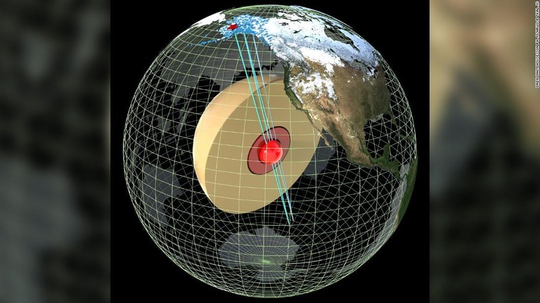 様々な方向の地震波が核を通過する速度に着目して分析を行った/Drew Whitehouse/Son Phạm/Hrvoje Tkalčic
