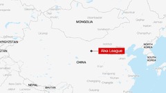 中国・内モンゴルの炭鉱で崩落事故　２人死亡、５３人行方不明