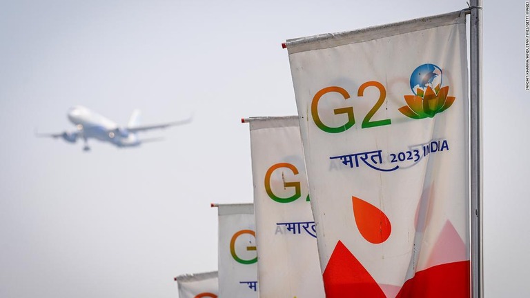 Ｇ２０外相会合がインドの首都ニューデリーで始まった/Sanchit Khanna/Hindustan Times/Getty Images