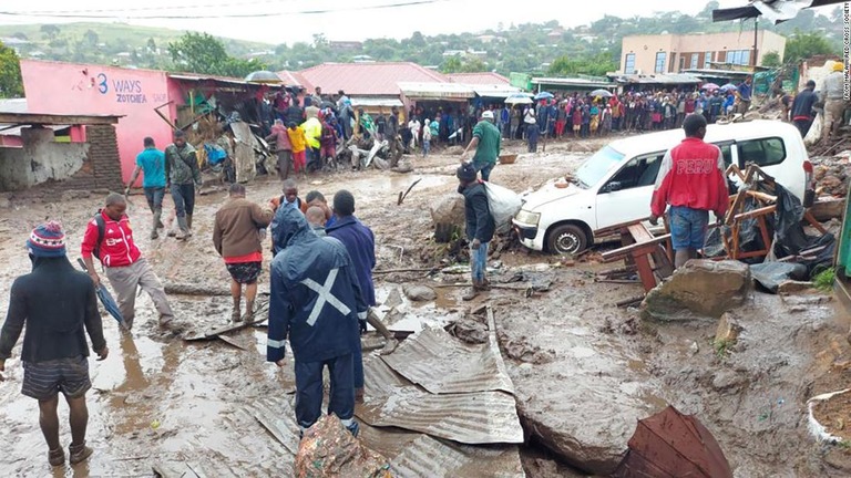 被災地では道路の冠水や停電が発生し、救助活動は難航しているという/from Malawi Red Cross Society