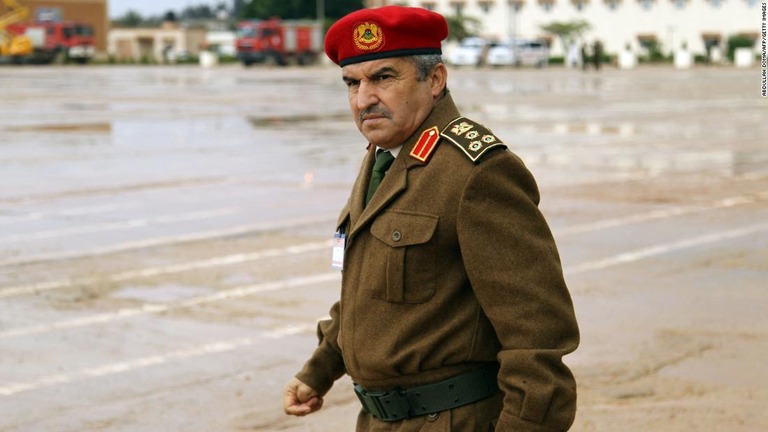 リビア国民軍（ＬＮＡ）の報道官、ハレド・マフジューブ氏＝２０１８年撮影/Abdullah Doma/AFP/Getty Images