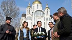 岸田首相、歴史的なウクライナ訪問　ブチャを視察