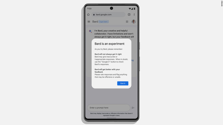 グーグル、対話型ＡＩ「Ｂａｒｄ」の公開開始 チャットＧＰＴと競合 - CNN.co.jp