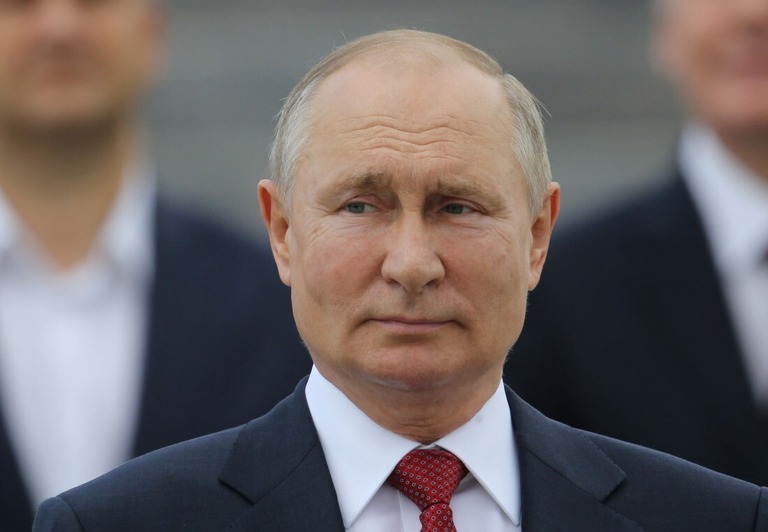 ロシアのプーチン大統領＝２０２１年、ロシア・モスクワ/Mikhail Svetlov/Getty Images