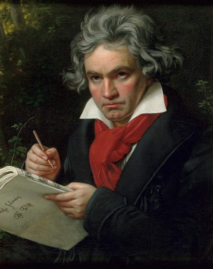 １８２０年に完成したヨーゼフ・カール・シュティーラーによるベートーベンの肖像画/Beethoven-Haus Bonn