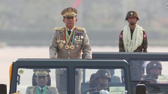 ミャンマー軍事政権がパレード、大規模兵力を誇示　米制裁発表の数日後