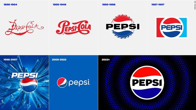 ペプシは何年にもわたってロゴを変更してきた - CNN.co.jp