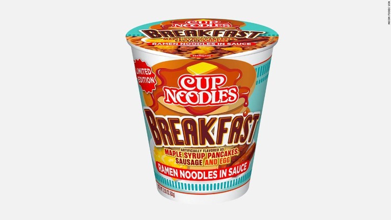 新商品の「カップヌードルズ・ブレックファースト」/Nissin Foods USA