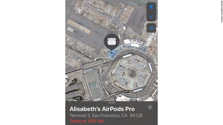 最初は空港周辺を移動していたＡｉｒＰｏｄｓ/Courtesy Alisabeth Hayden