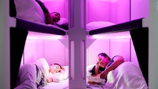 「スカイネスト」は長距離路線に乗るエコノミークラスの乗客がゆっくりと眠れるように考案された