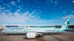 エティハド航空の「グリーンライナー」プログラムは２０２１年１０月に初めて商用便でサテイビアのソフトウェアを試験した