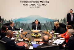Ｇ７外相会合、ロシア制裁の継続を確認