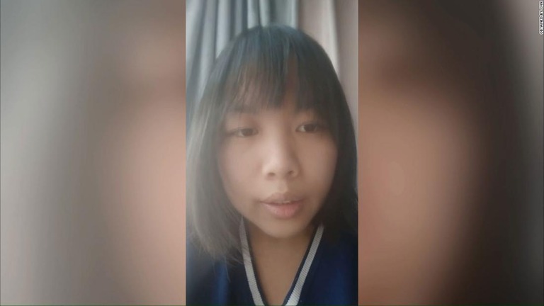 女性は映像を残しその後に逮捕された/Obtained by CNN