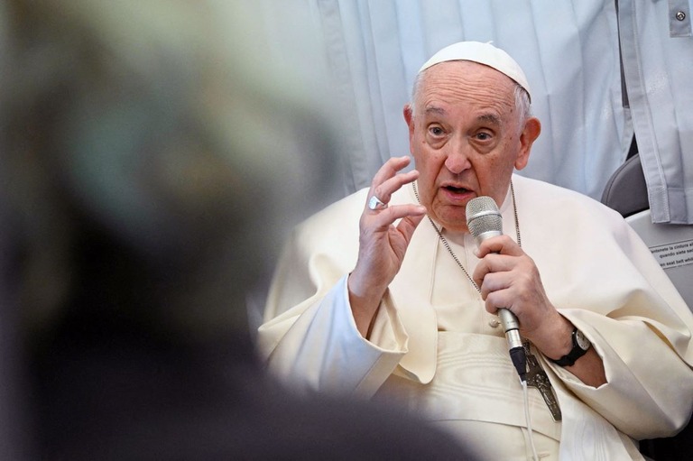 ローマ・カトリック教会のフランシス教皇/Vatican Media/­Reuters