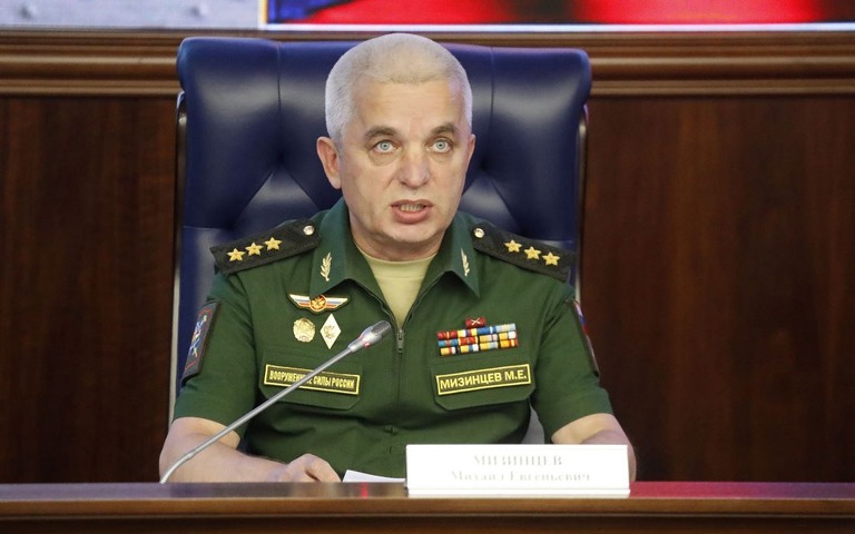 ミハイル・ミジンツェフ上級大将（画像）に代わり、アレクセイ・クズメンコフ上級大将が兵站担当の国防次官に任命された/Sergei Karpukhin/Reuters
