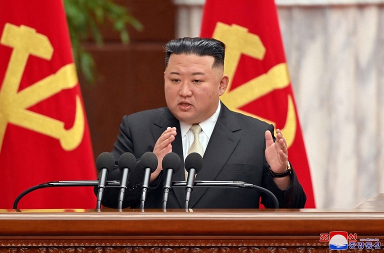 北朝鮮の金正恩（キムジョンウン）朝鮮労働党総書記/KCNA/Reuters